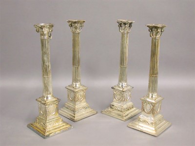 Lot 272 - Set of Four George III Style Silver Plated...