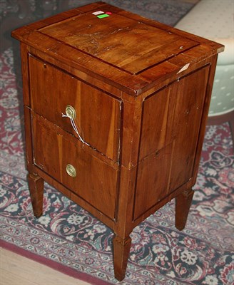 Lot 415 - Neoclassical Walnut Two-Drawer Stand