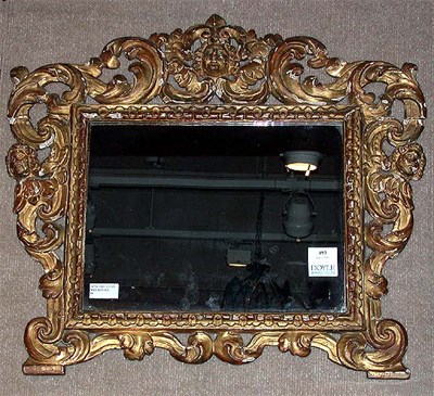 Lot 493 - Italian Rococo Style Gilt-Wood Mirror