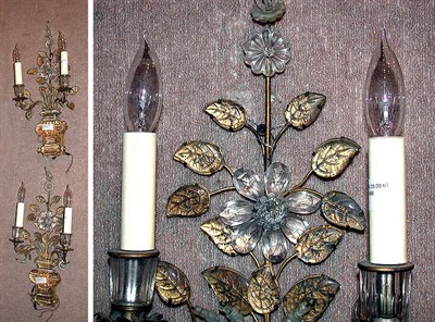 Lot 519 - Pair of Neoclassical Style Gilt-Metal and Cut...