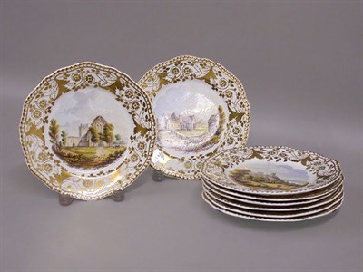 Lot 355 - Set of Eight Spode Porcelain Luncheon Plates...