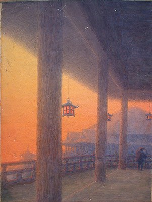 Lot 545 - ITO YOSHIHIKO (1867-1942) Watercolor of...