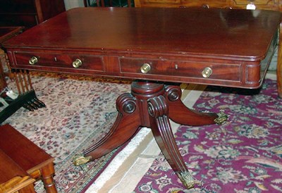 Lot 210 - Regency Style Mahogany Sofa Table