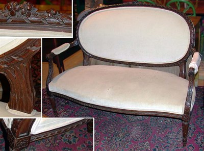 Lot 456 - Louis XVI Style Stained Beechwood Canape