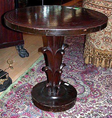 Lot 550 - Art Deco Mahogany Side Table With a circular...