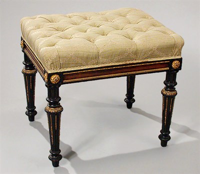 Lot 110 - Louis XVI Revival Gilt-Bronze Mounted Ebonized...