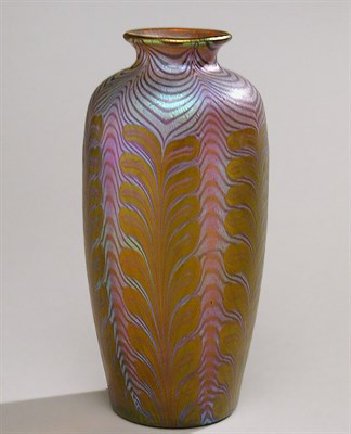Lot 512 - Loetz Glass Vase Of ovoid form, the body...