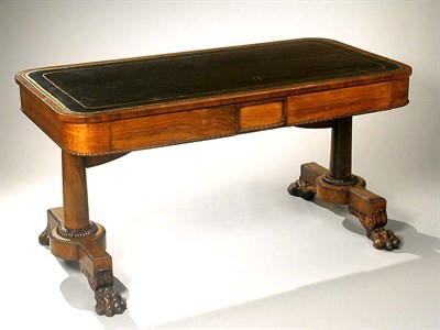 Lot 422 - William IV Rosewood Writing Desk Second...