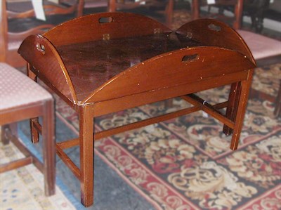 Lot 139 - Georgian Style Mahogany Butlers Tray Table