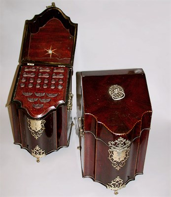 Lot 3461A - Pair of George III Style Silver Plate Mounted...
