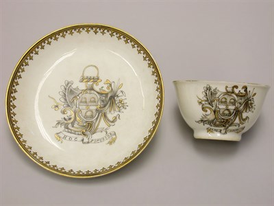 Lot 26 - CHINESE EXPORT PORCELAIN TEA BOWL AND SAUCER...