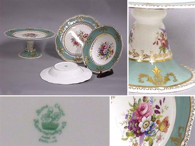 Lot 527 - English Porcelain Fruit Service Approximately...