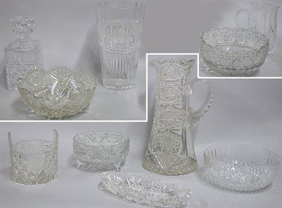 Lot 544 - Miscellaneous Group of Ten Colorless Cut Glass...