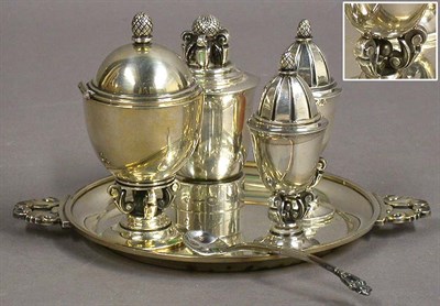 Lot 497 - Six Georg Jensen Sterling Silver Articles In...