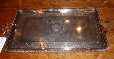 Lot 282 - George III Gilt Silver Two-Handled Serving...