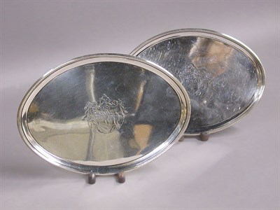 Lot 280 - Pair of George III Silver Salvers John Cotton...