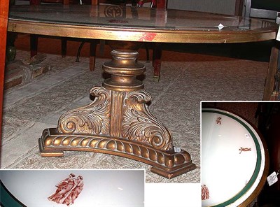 Lot 180 - Neoclassical Style Eglomise and Gilt-Wood...