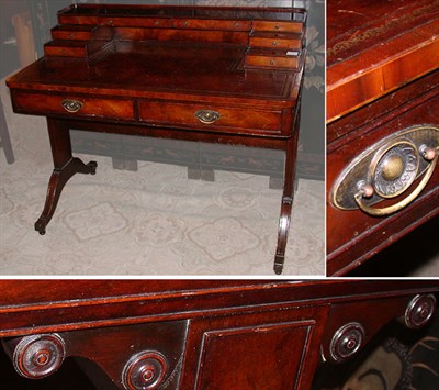 Lot 222 - Regency Style Leather Inset Mahogany Writing Desk