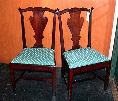 Lot 221 - Pair of Chippendale Mahogany Armchairs