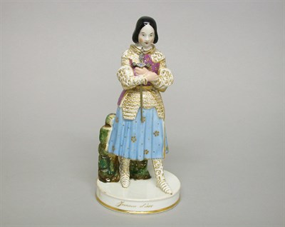 Lot 260 - Paris Porcelain Figural Bottle Molded as Joan...