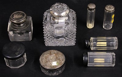Lot 295 - Miscellaneous Group of Eight Silver Mounted...