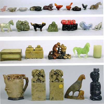 Lot 526 - Miscellaneous Group of Asian Hardstone and...