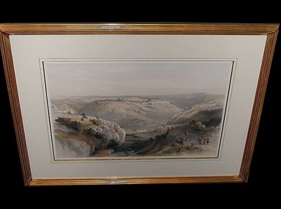 Lot 61 - David Roberts [VIEW OF JERUSALEM] Hand-colored...