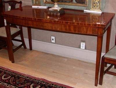 Lot 419 - George III Inlaid Mahogany Serving Table The...