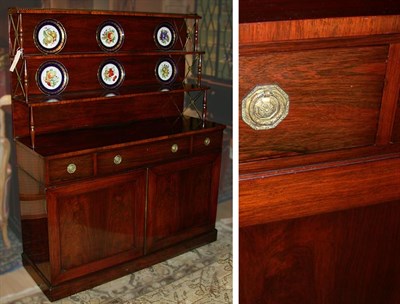 Lot 356 - Regency Style Rosewood and Mahogany Credenza