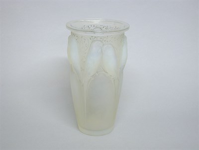 Lot 538 - Lalique Opalescent Glass Celan Vase Signed R....