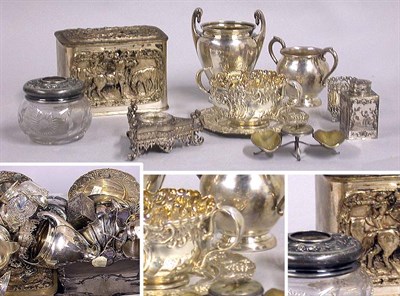 Lot 293 - George III Silver Tea Caddy D. Urquhart & N....