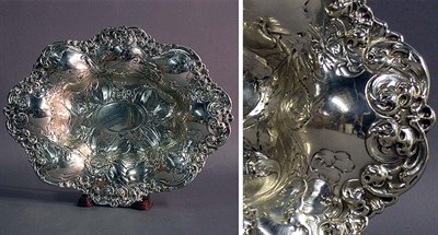 Lot 479 - Gorham Sterling Silver Bowl Of oval form....