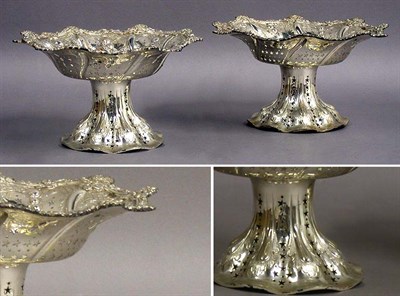 Lot 488 - Pair of Victorian Silver Compotes London,...