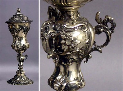 Lot 493 - Continental Silver Presentation Cup and Cover...