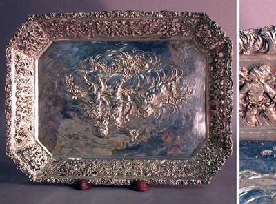 Lot 498 - German Sterling Silver Tray The center...