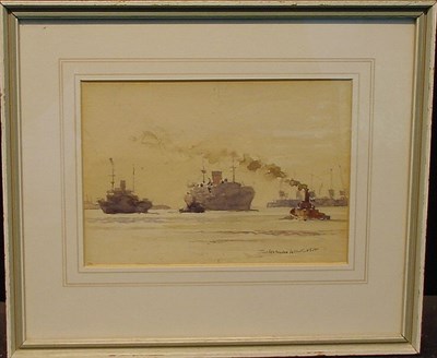 Lot 84 - Norman Wilkinson British, 1878-1971 SHIPPING,...