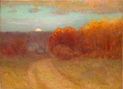 Lot 182 - Charles Warren Eaton 1857-1937 SUNSET Signed...