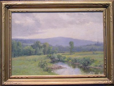 Lot 170 - Oliver Parker Black 1868-1948 BLUE HILLS...