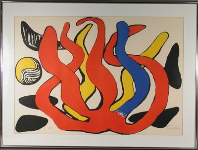Lot 220 - Alexander Calder [OCTOPUS] Color lithograph,...