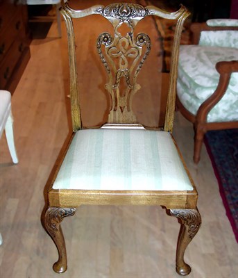 Lot 327 - Pair of George III Style Mahogany Side Chairs