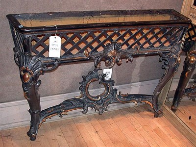 Lot 235 - Louis XV Style Black and Gilt Decorated Marble...