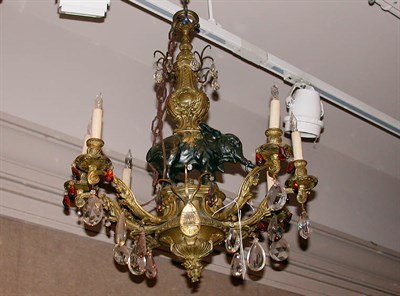Lot 629 - Louis XV Style Gilt and Patinated-Bronze...