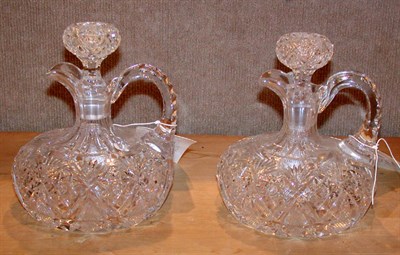 Lot 250 - Pair of Cut Glass Decanters