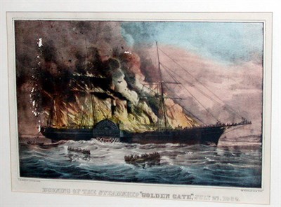 Lot 36 - Currier & Ives, publishers BURNING OF THE...