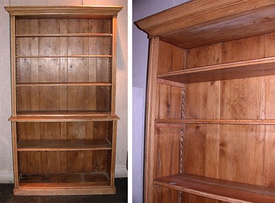 Lot 215 - Provincial Georgian Style Pine Bookcase