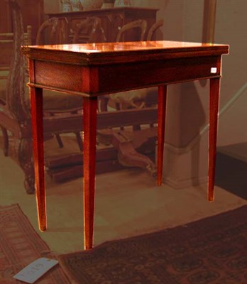 Lot 248 - Georgian Mahogany Fold-Over Games Table