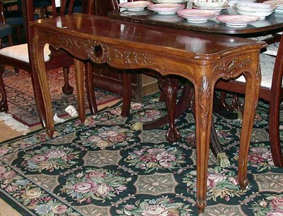 Lot 260 - Provincial Louis XV Style Fruitwood Console