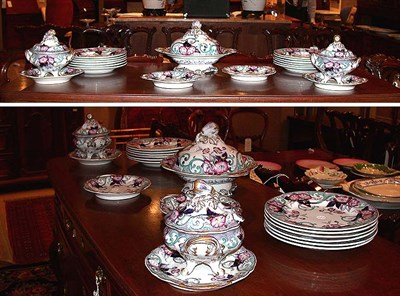 Lot 266 - English Stoneware Partial Dinner Service...