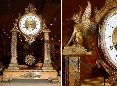 Lot 452 - Neoclassical Style Gilt-Metal and Marble...