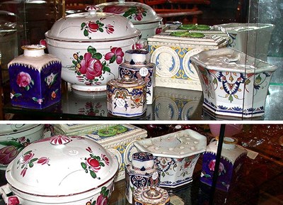 Lot 303 - Miscellaneous Group of Six Continental Faience...